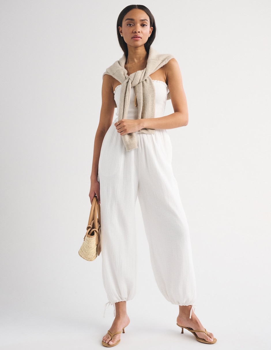 Jumpsuit de algodón casual para mujer 4