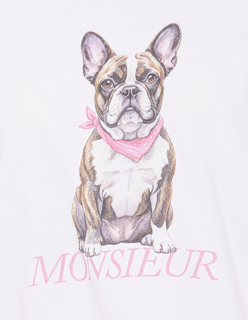 Playera manga corta cuello redondo para mujer 6