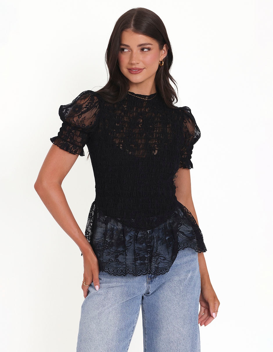 BLUSA SL828738PTX/BLACK NYL