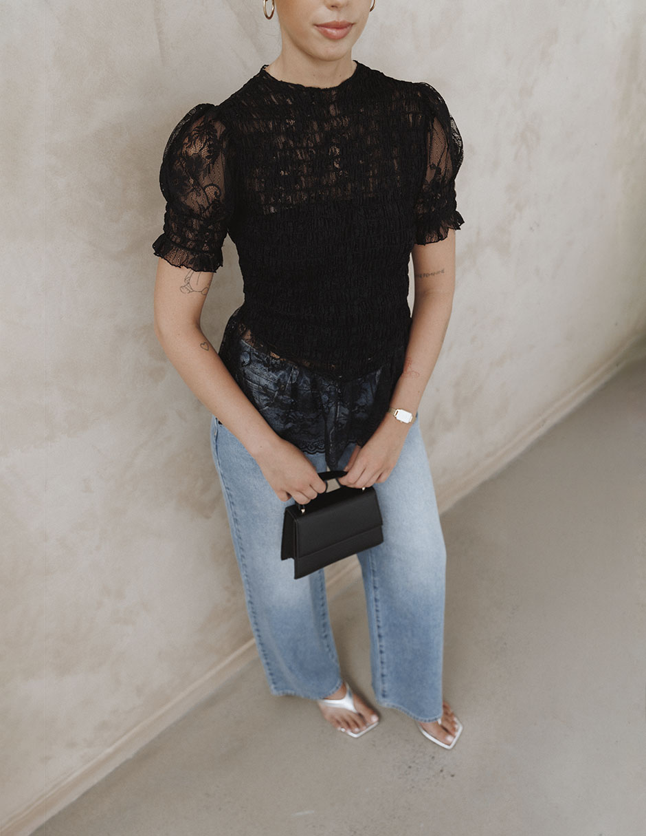 BLUSA SL828738PTX/BLACK NYL 7
