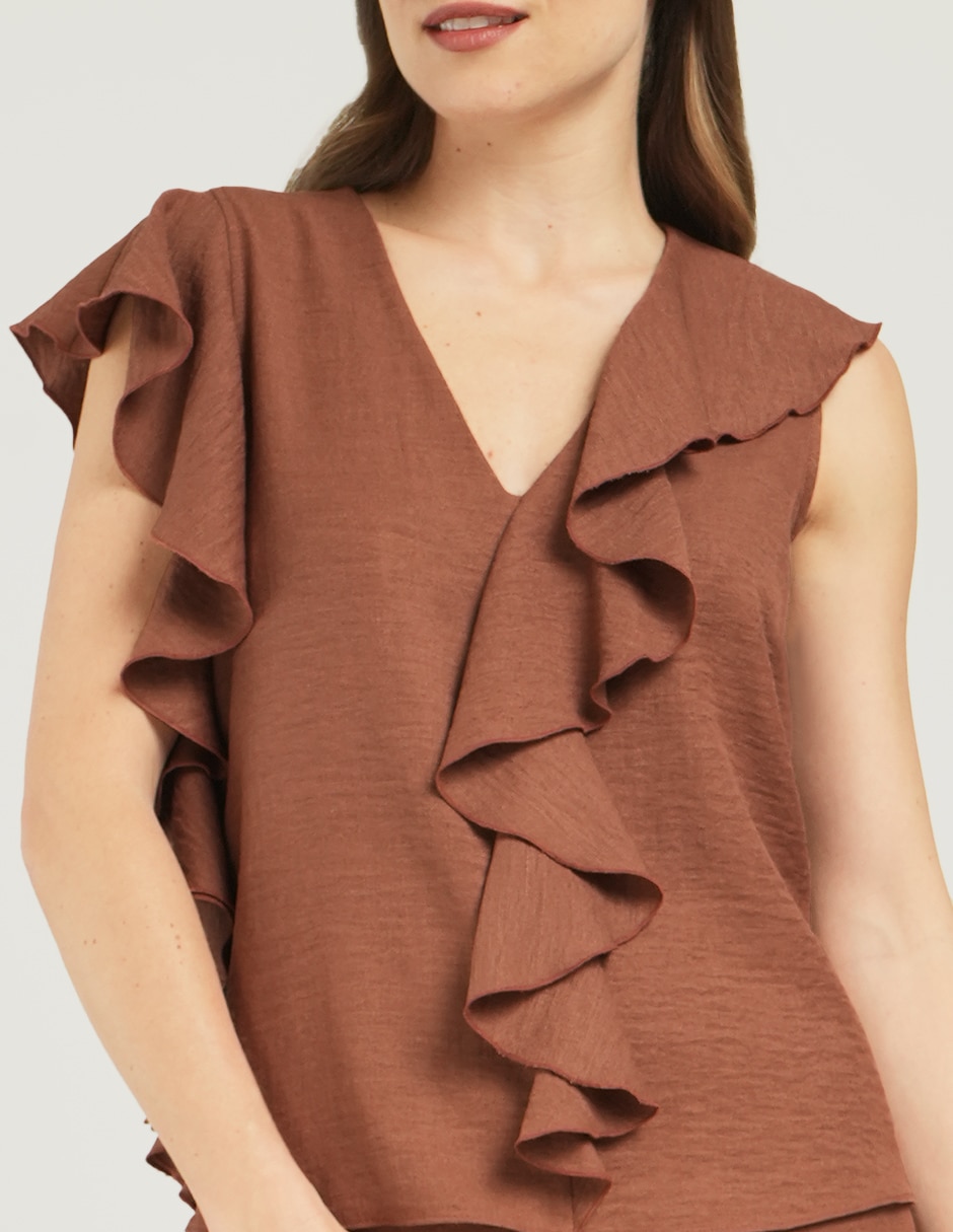 Blusa manga corta para mujer 3