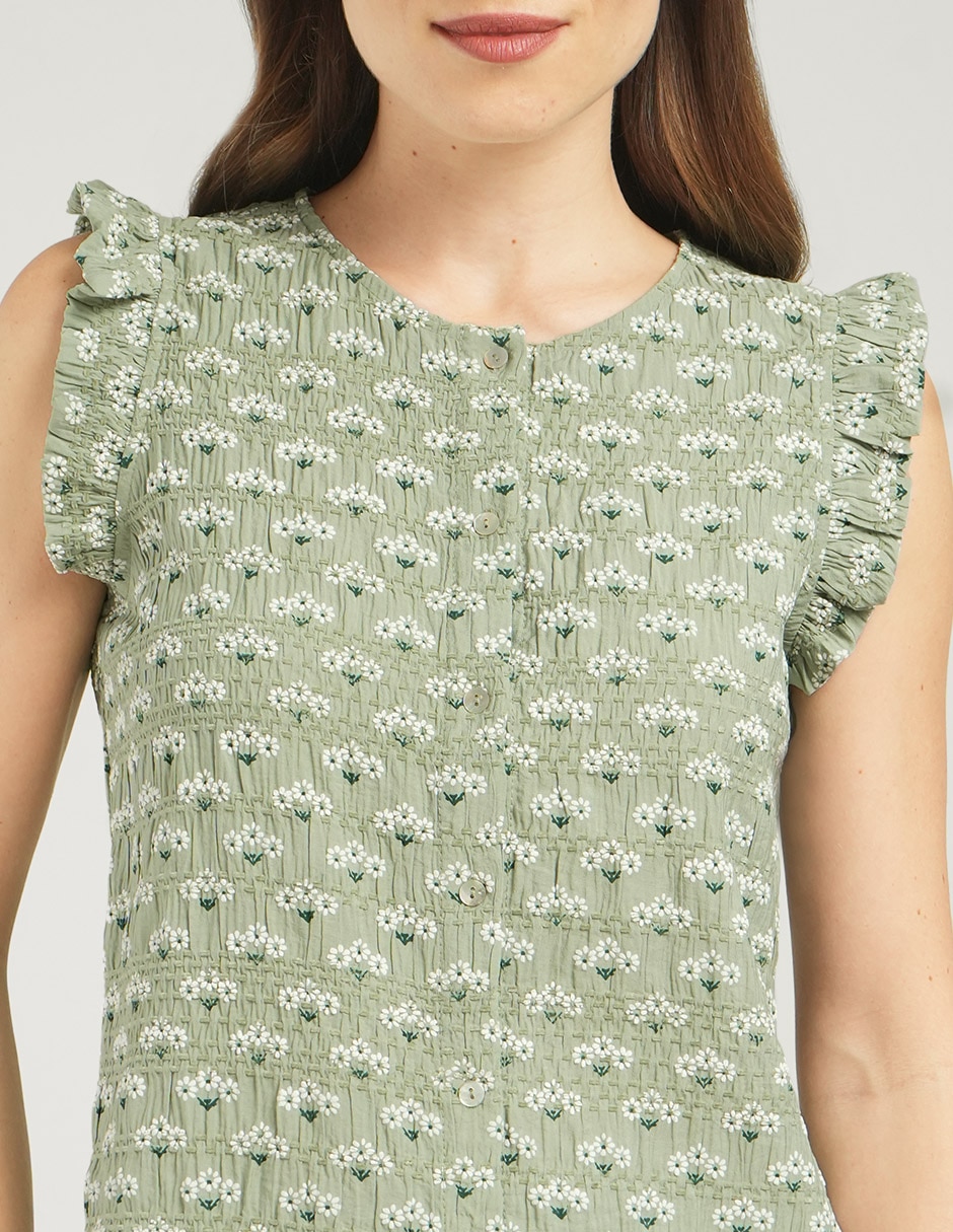 BLUSA JUNIO manga Sin Manga para mujer 5
