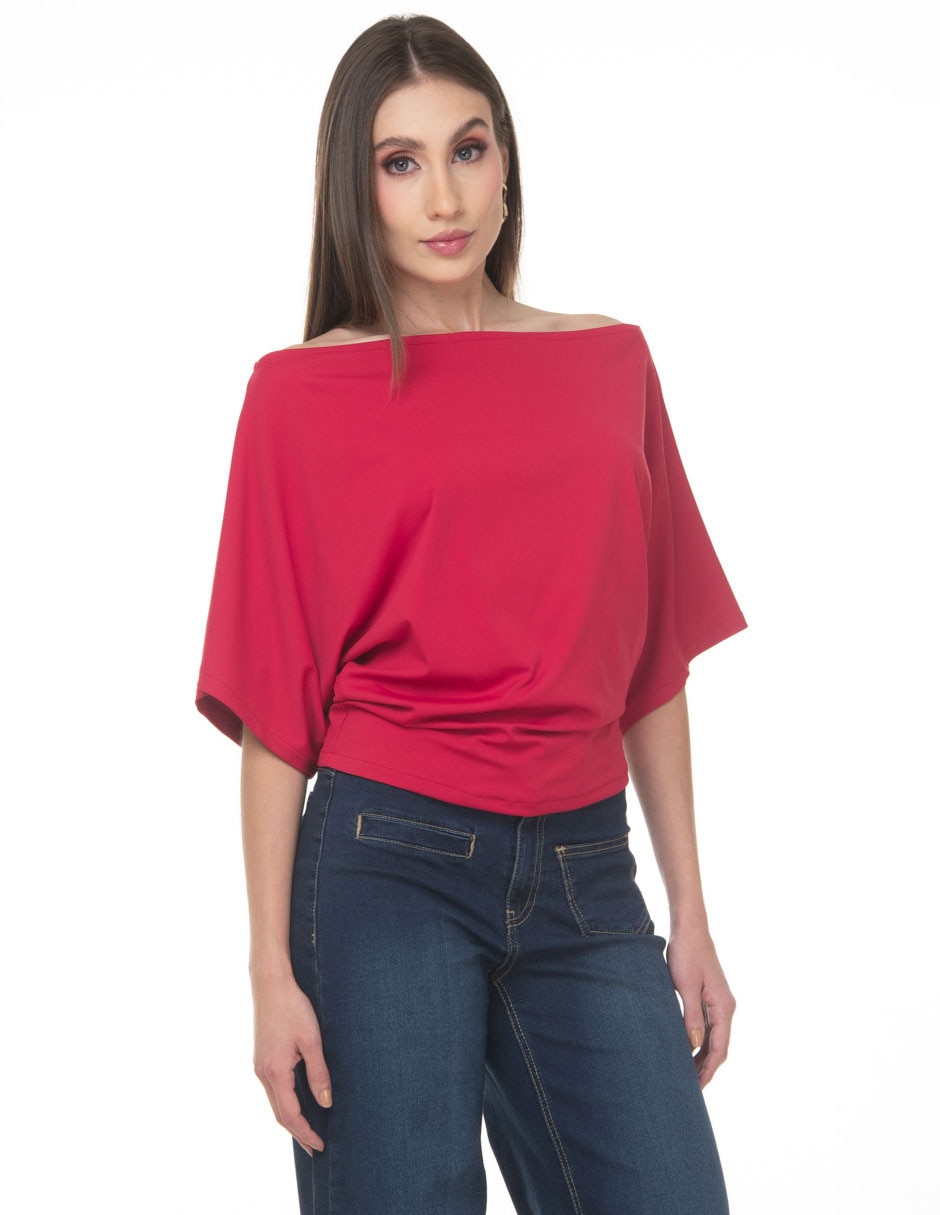 Blusa manga corta para mujer
