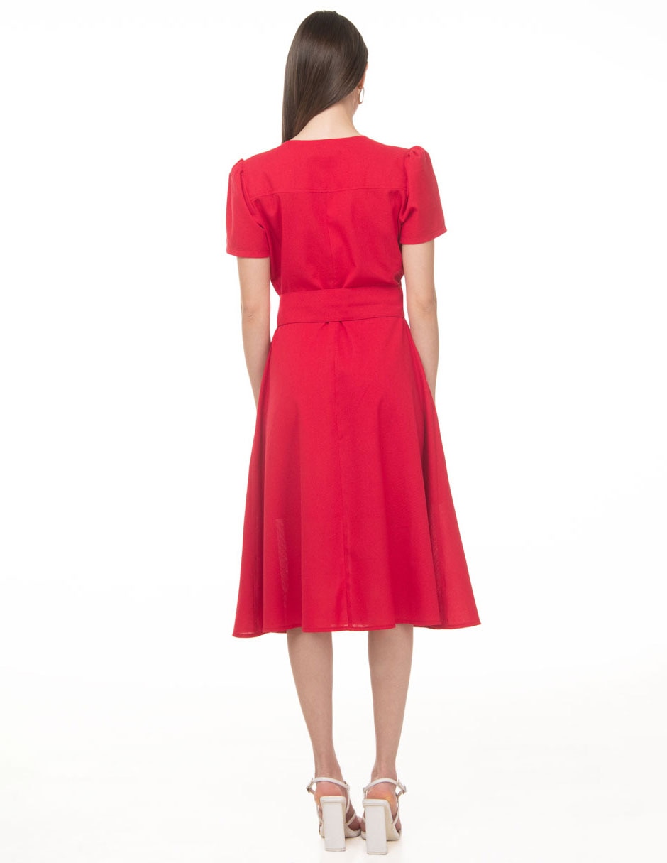Midi casual lvyou coleccion junio para mujer
