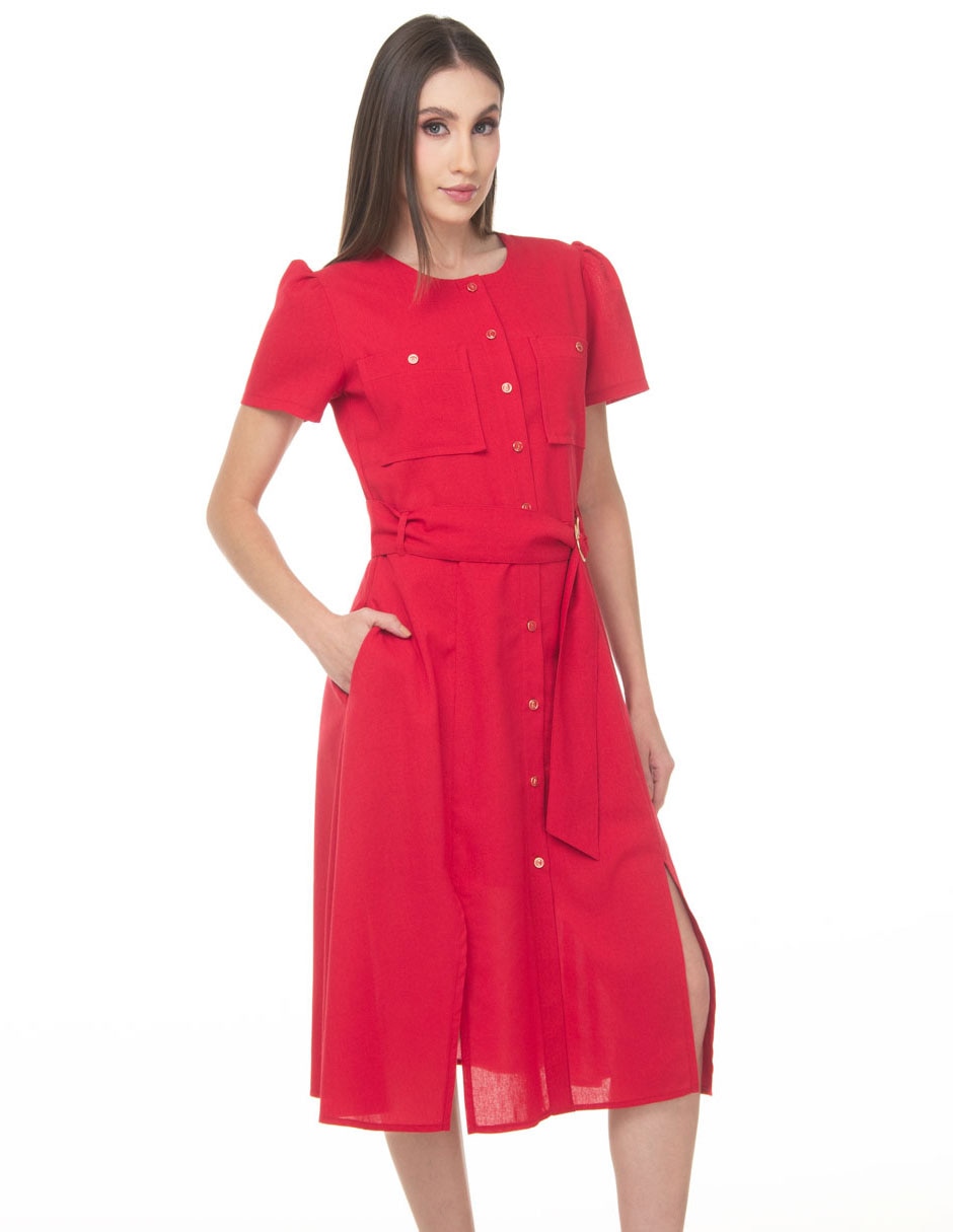 Midi casual lvyou coleccion junio para mujer