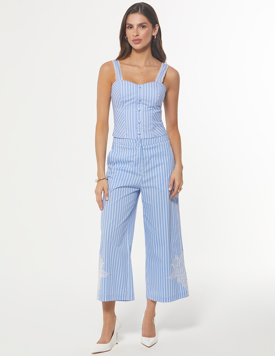 Pantalón coulotte palazzo para mujer 2
