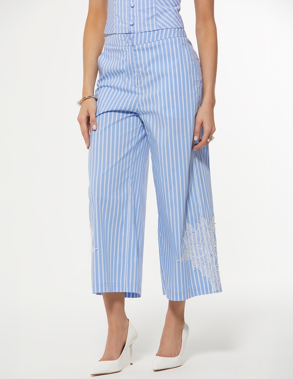 Pantalón coulotte palazzo para mujer