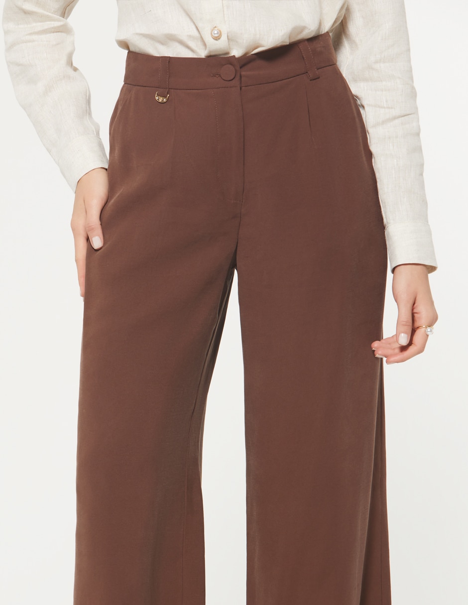 Pantalón de vestir palazzo para mujer 3