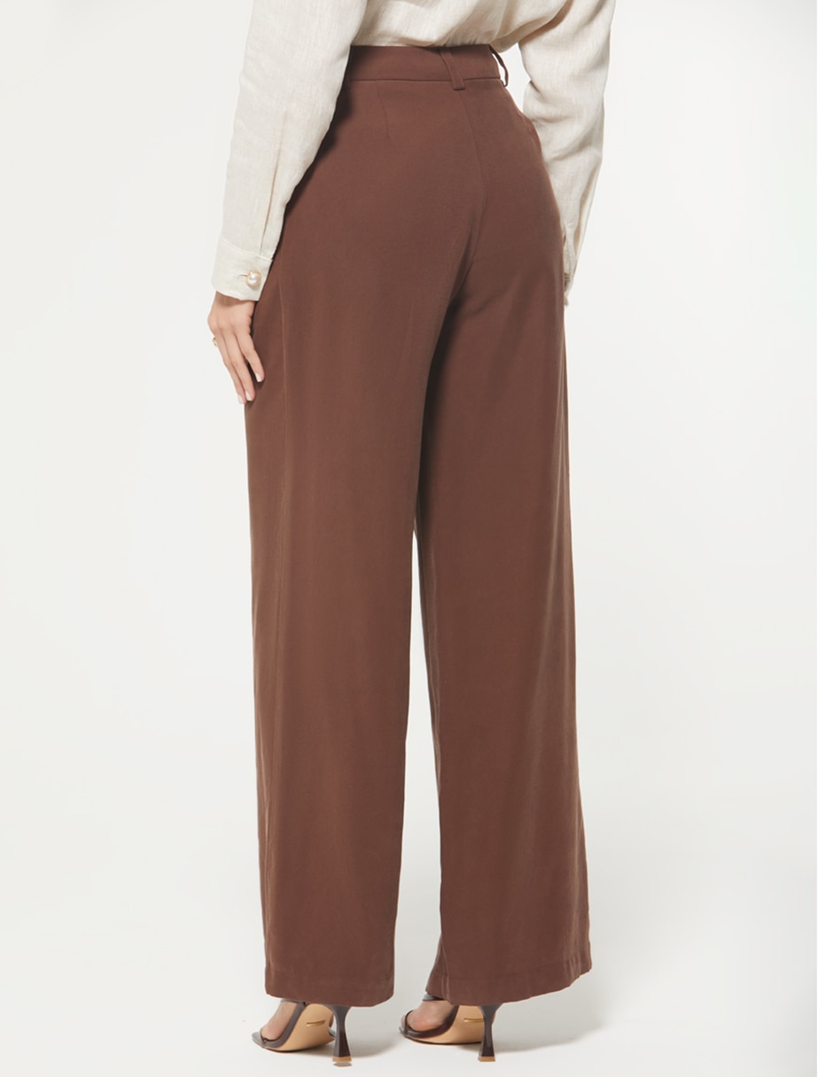 Pantalón de vestir palazzo para mujer 4