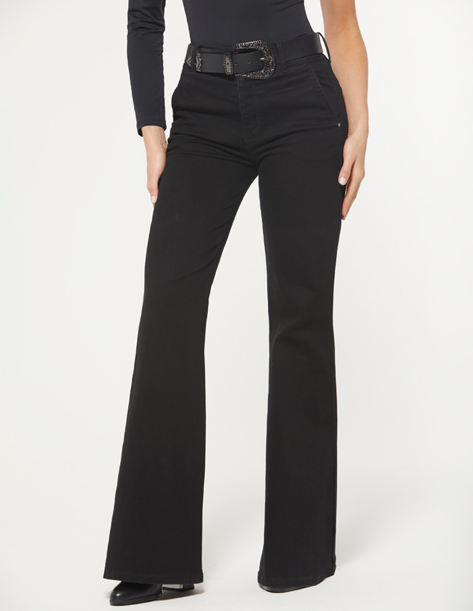 Jeans/Jegging/Jeans jogger Regular Campana Indigo Miner corte Cintura para mujer