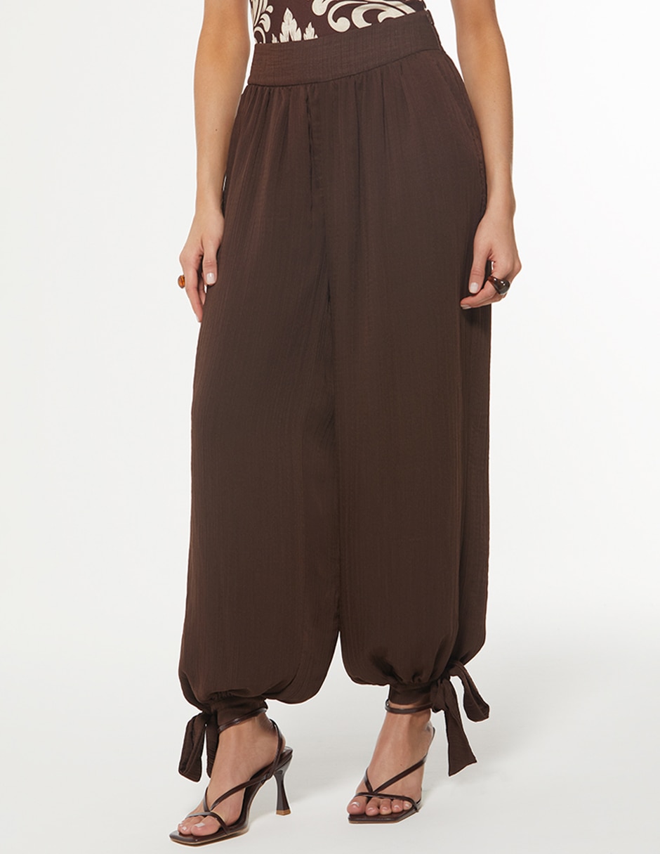 Pantalón relaxed amplio para mujer