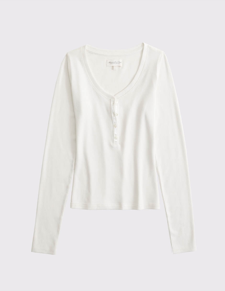 Playera manga Larga SP26 cuello Redondo para mujer