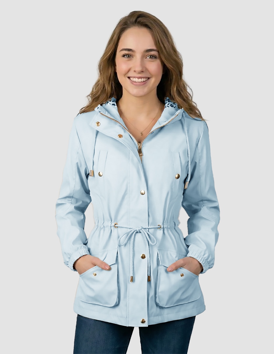 Chamarra cazadora impermeable para mujer