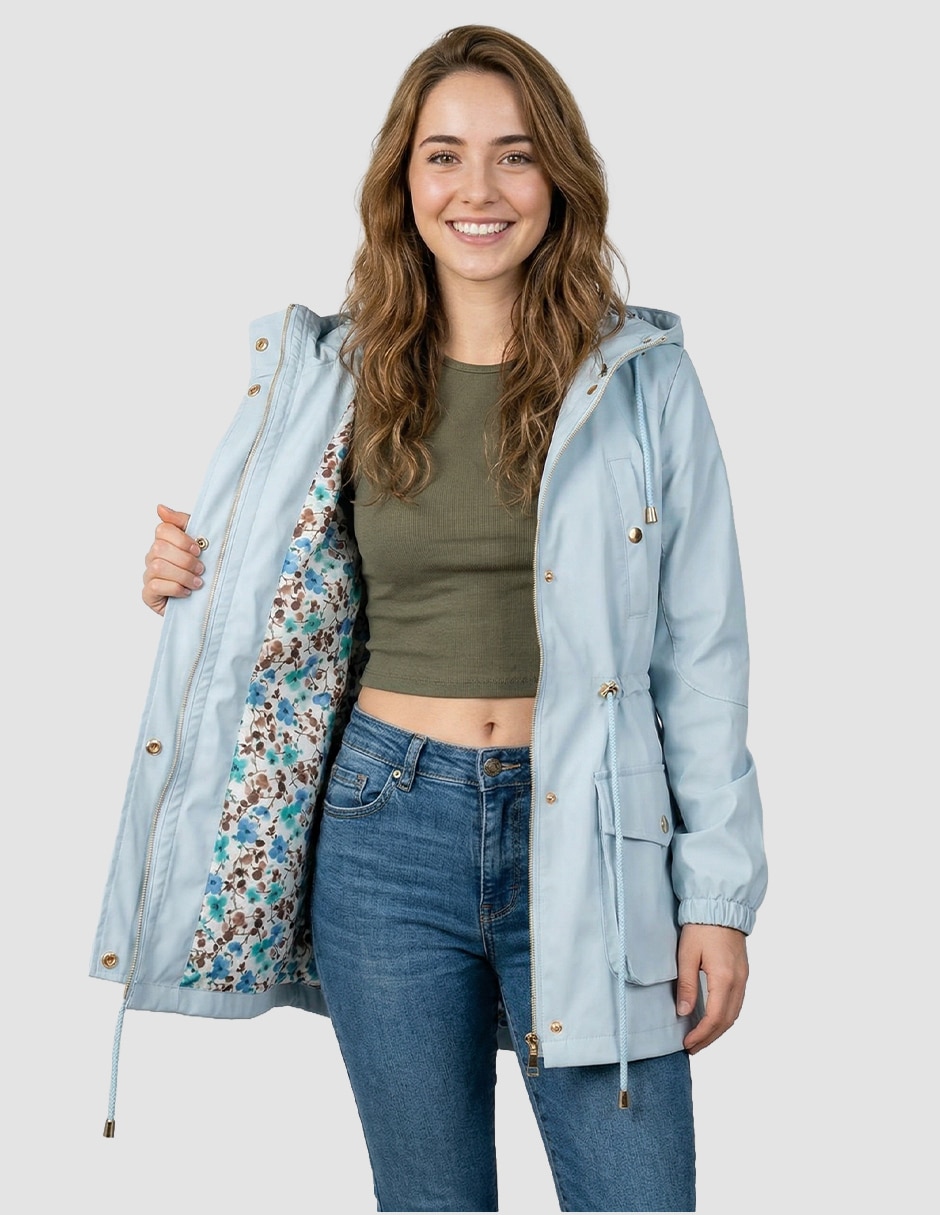 Chamarra cazadora impermeable para mujer 4