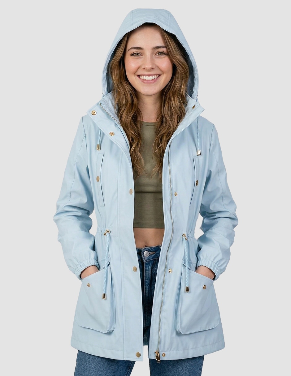 Chamarra cazadora impermeable para mujer 5
