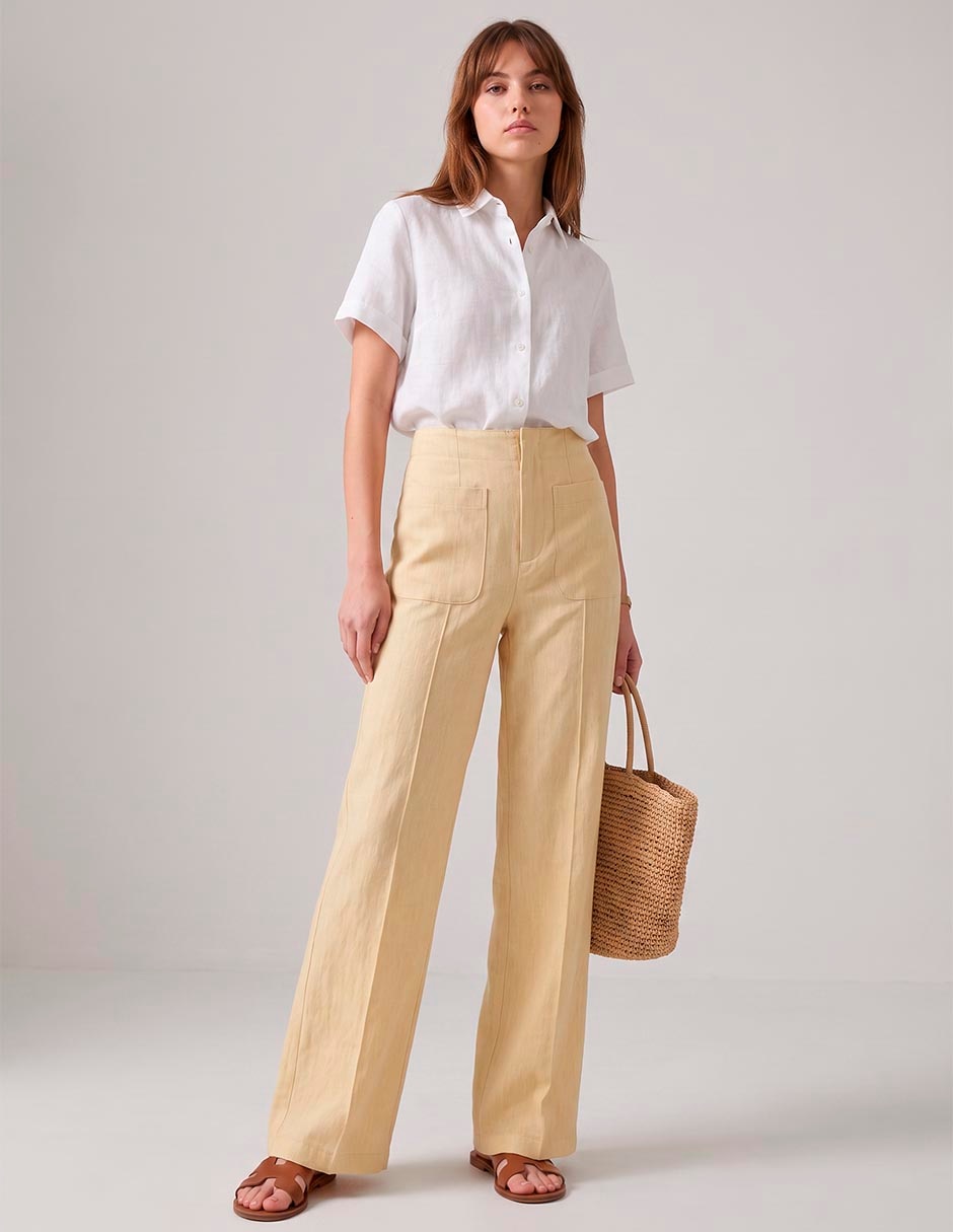 Pantalón relaxed wide leg para mujer 3