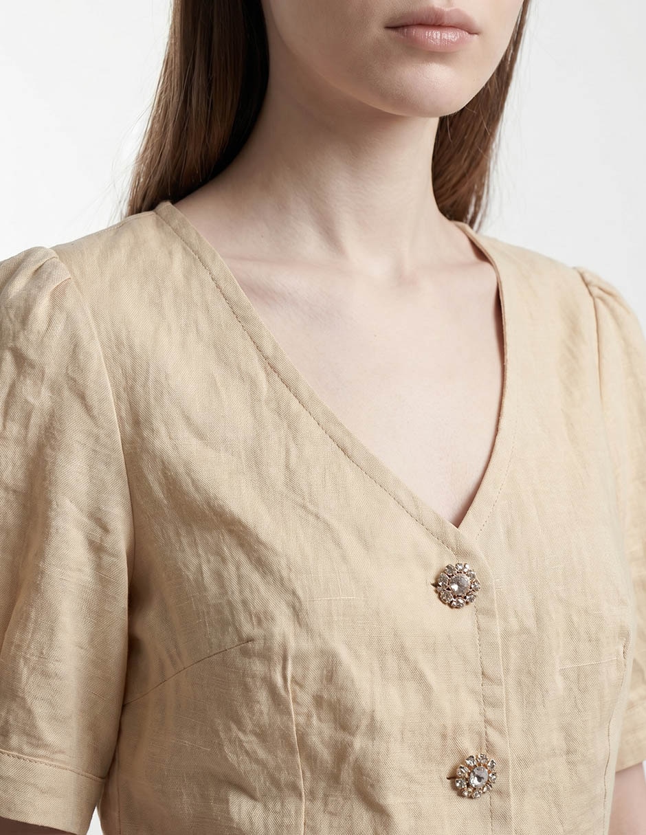 Blusa manga al codo para mujer 3