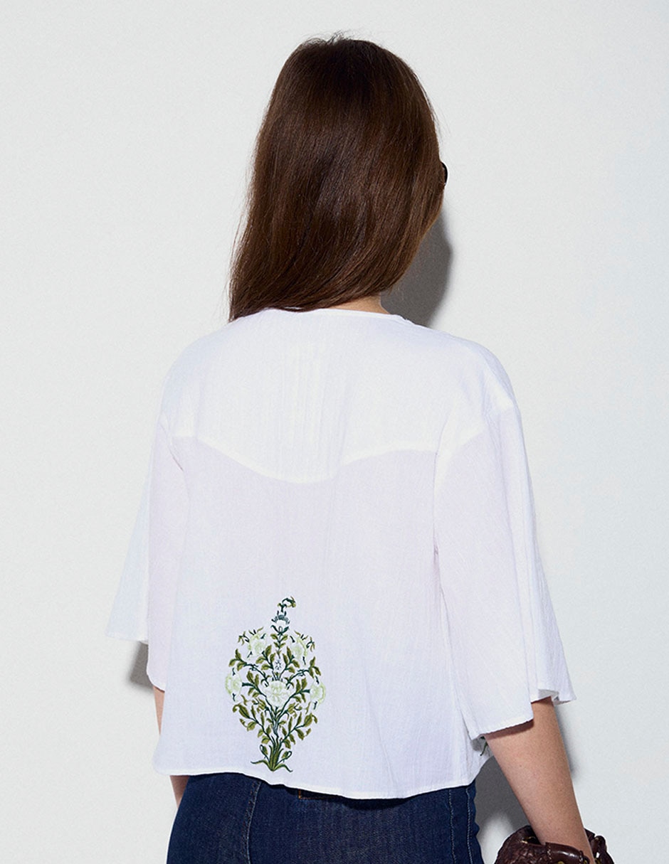 Blusa manga 3/4 para mujer 3