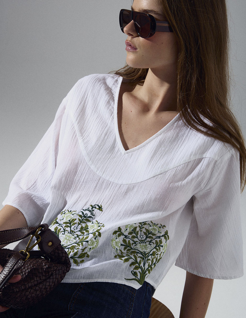 Blusa manga 3/4 para mujer 5