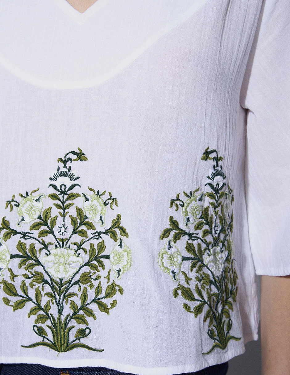 Blusa manga 3/4 para mujer 6