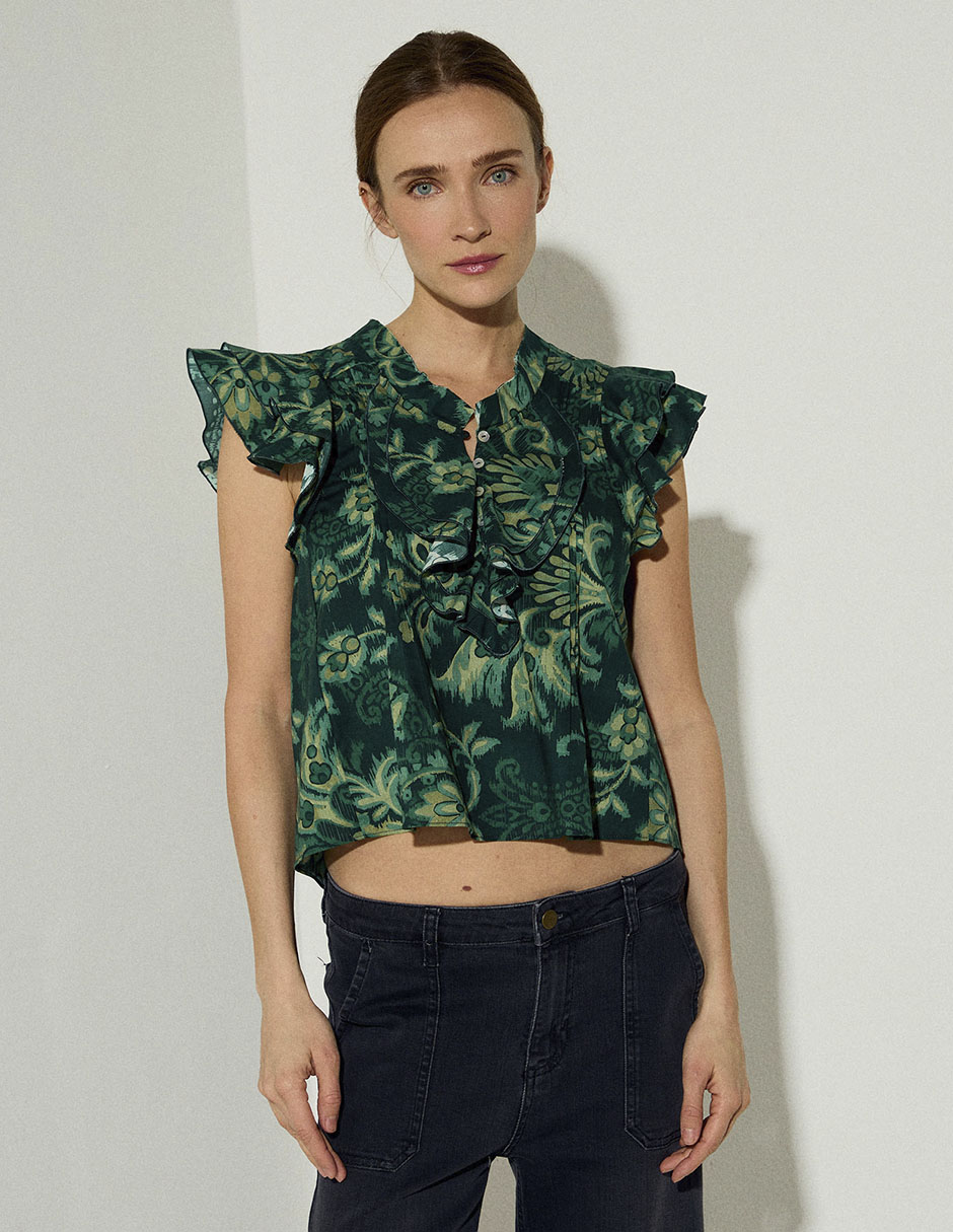 BLUSA SPRING 26 manga Corta para mujer