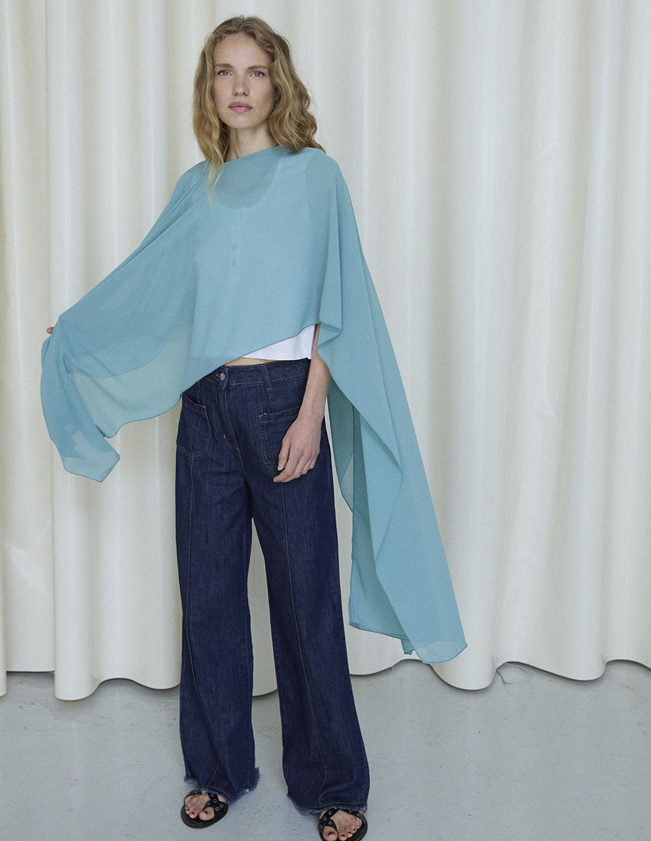 Capa/Poncho/Kimono Para Mujer 3