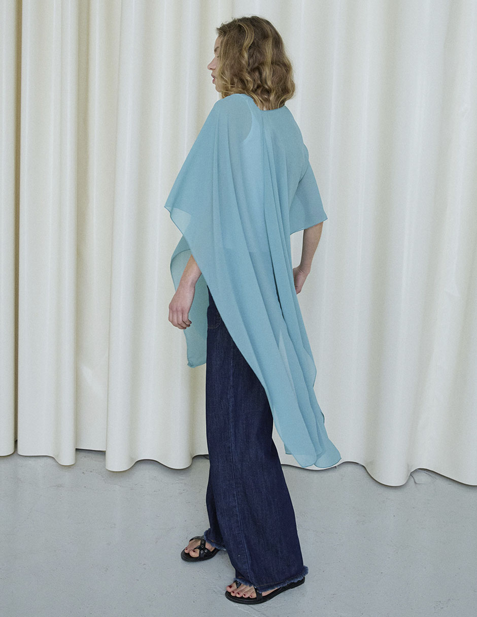 Capa/Poncho/Kimono Para Mujer 4