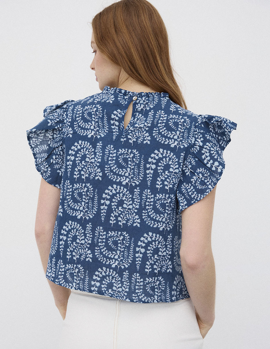Blusa manga corta para mujer 3