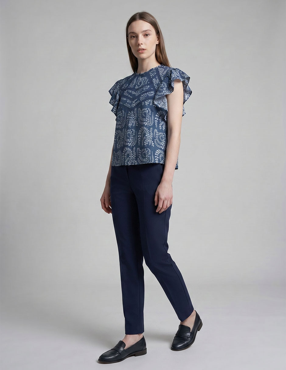 Blusa manga corta para mujer 7