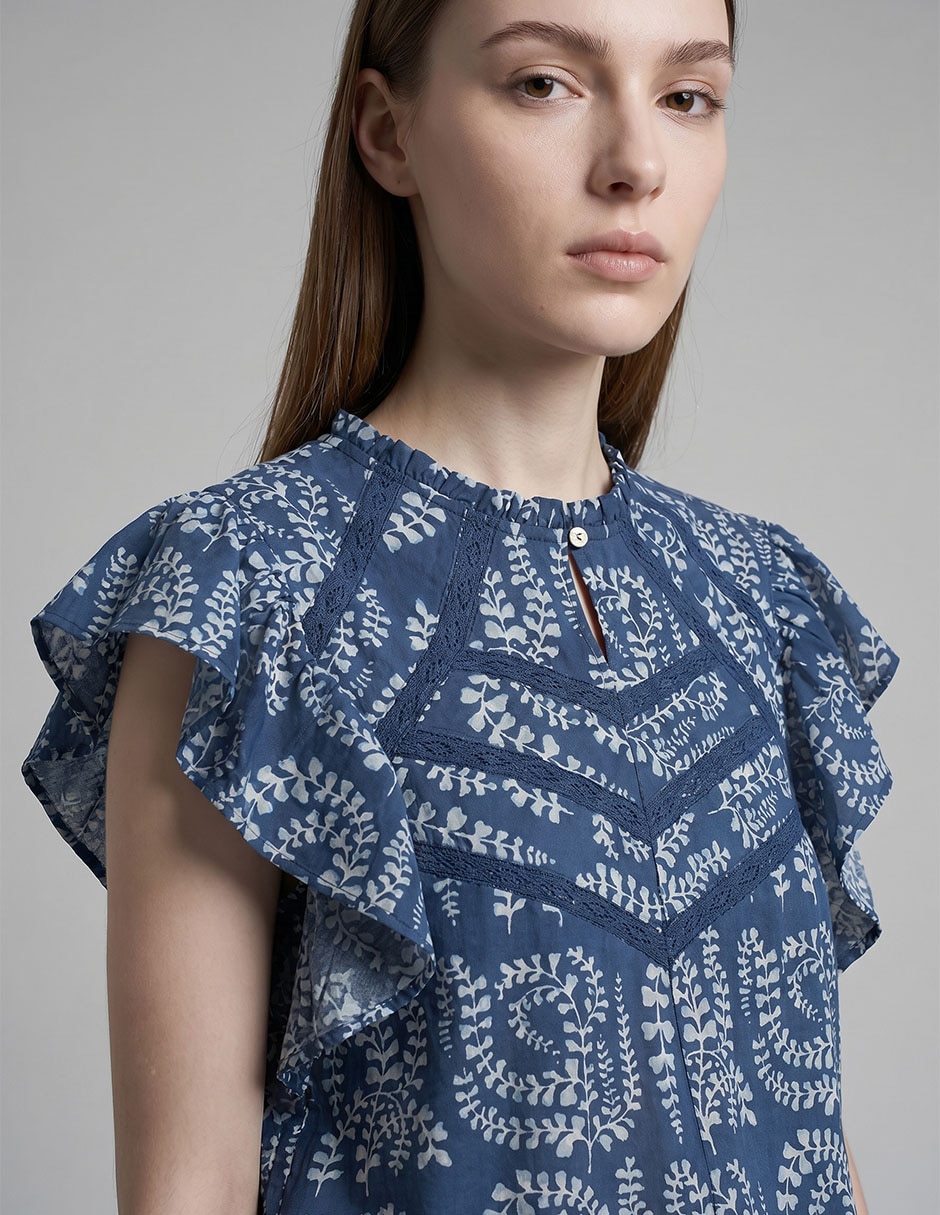 Blusa manga corta para mujer 8