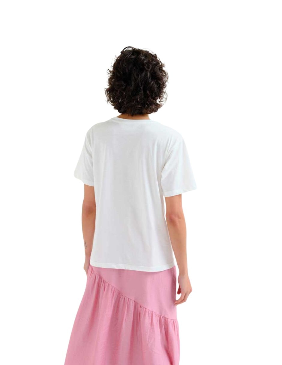 Playera manga corta cuello redondo para mujer 2