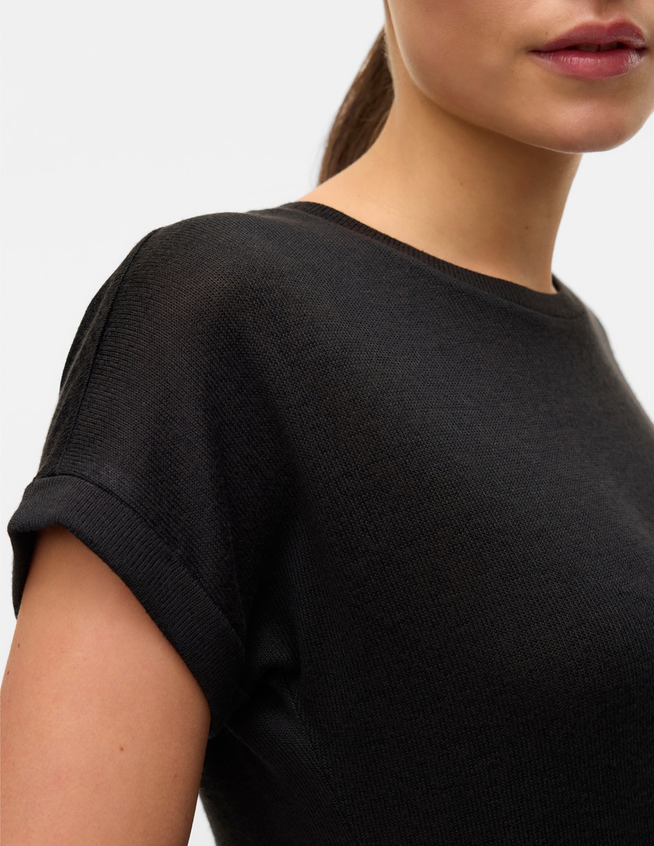 Playera manga corta cuello redondo para mujer 2