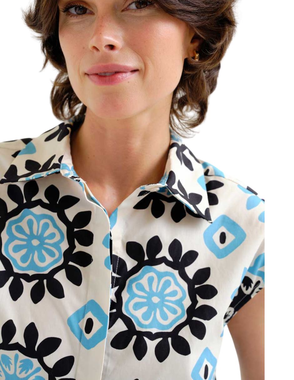 Blusa compañía fantastica manga corta para mujer