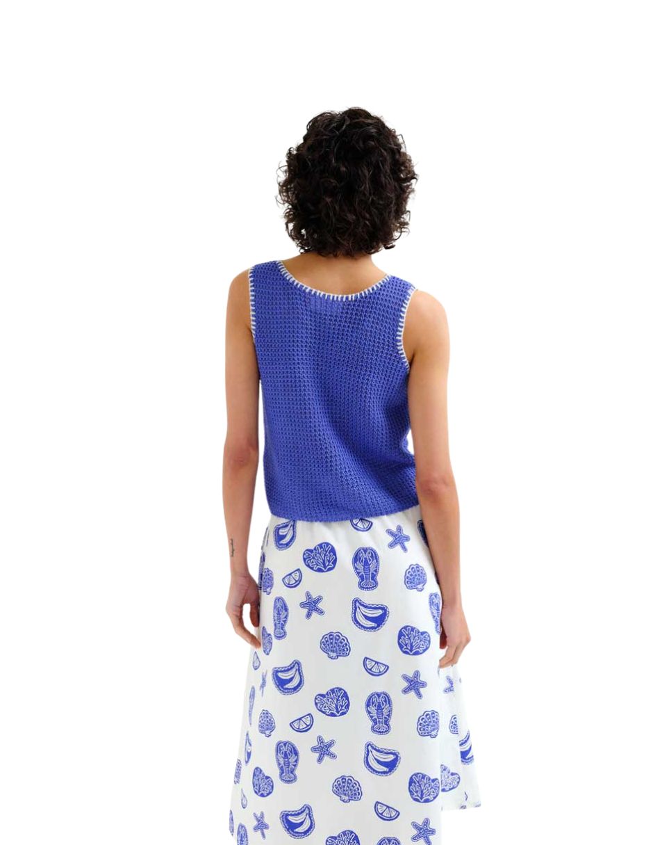 Blusa compañía fantastica sin manga para mujer