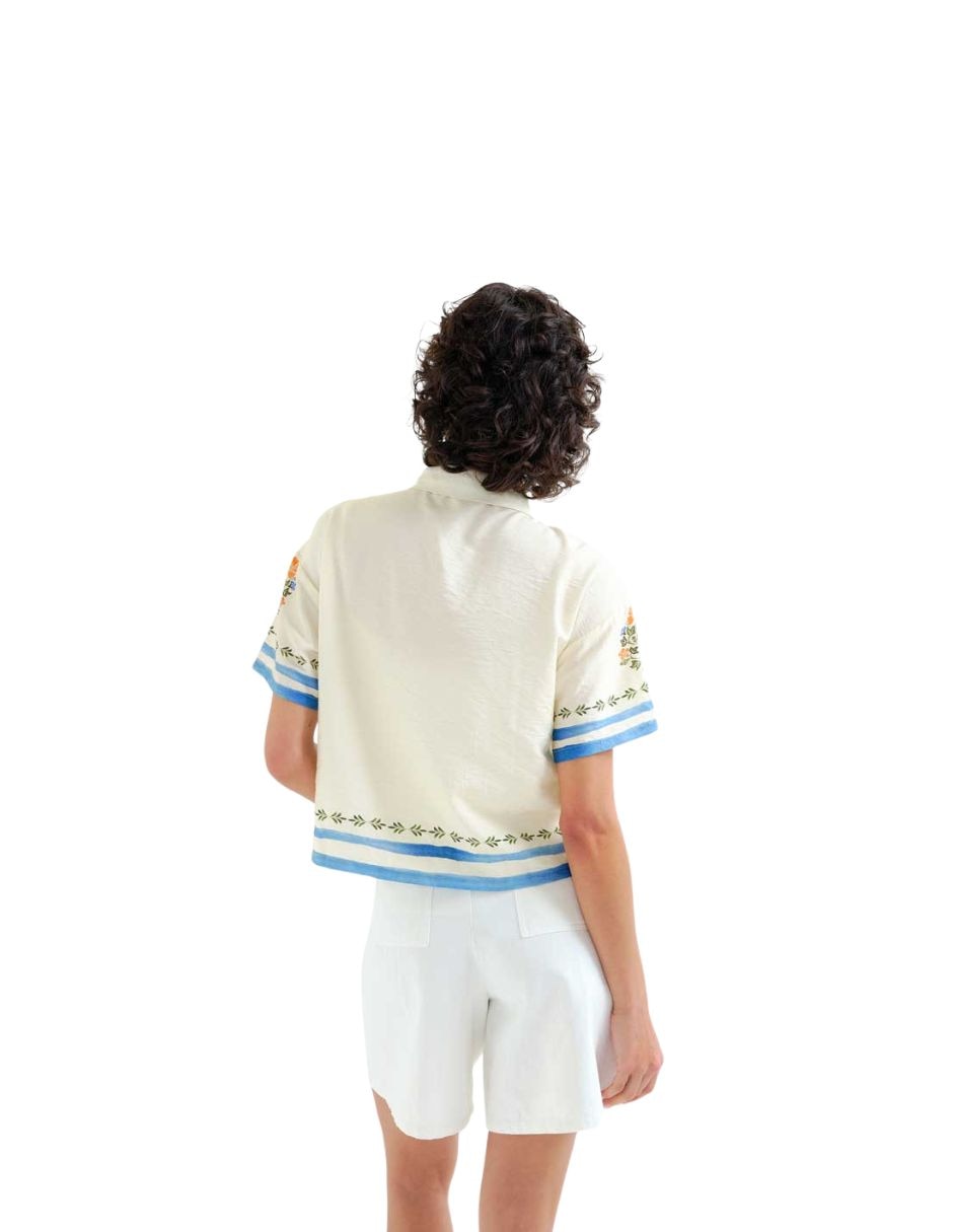 Blusa manga al codo para mujer 3
