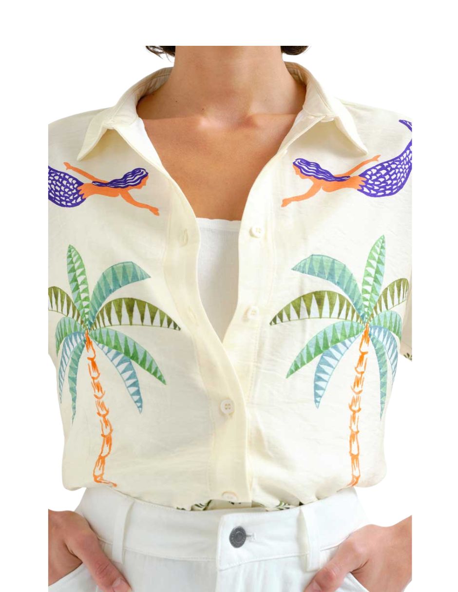 Blusa manga al codo para mujer 4