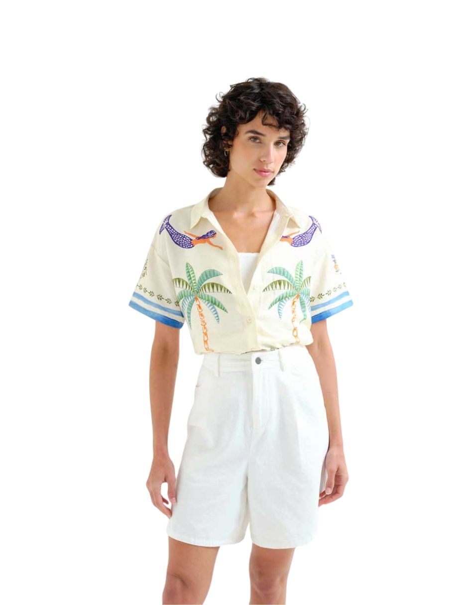 Blusa manga al codo para mujer Blusa manga al codo para mujer