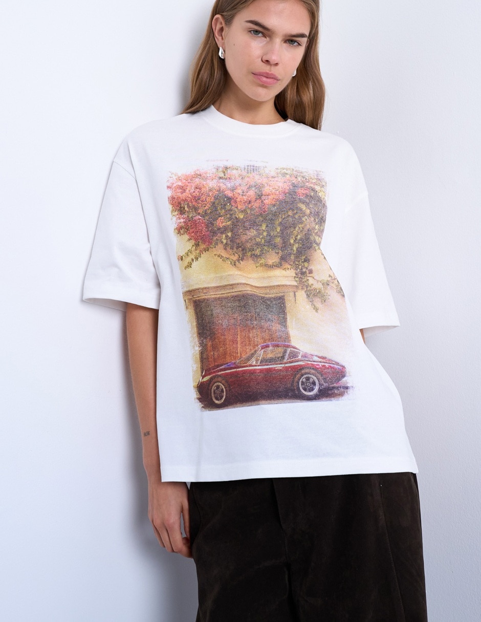 Playera manga corta cuello redondo para mujer 2