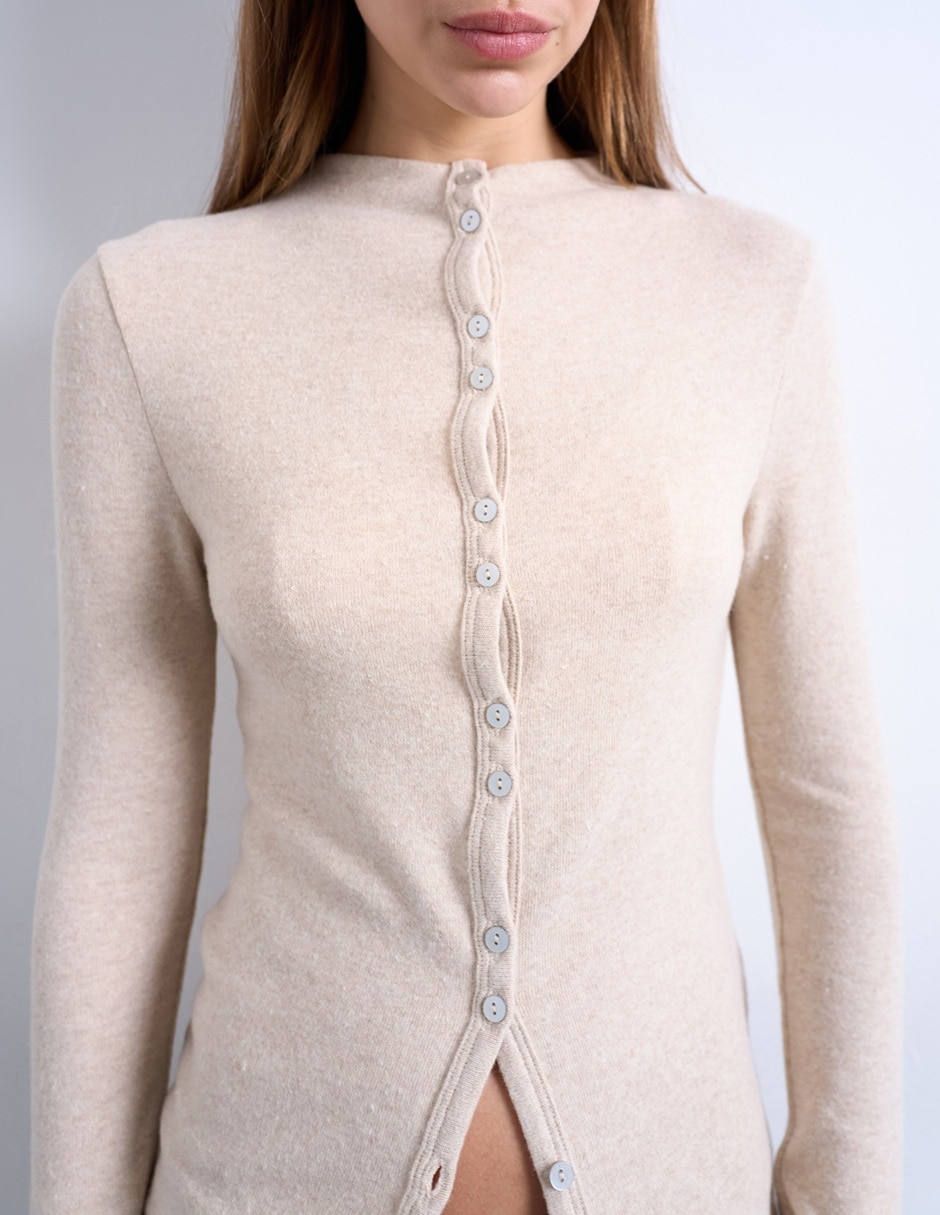Suéter cuello redondo para mujer 2
