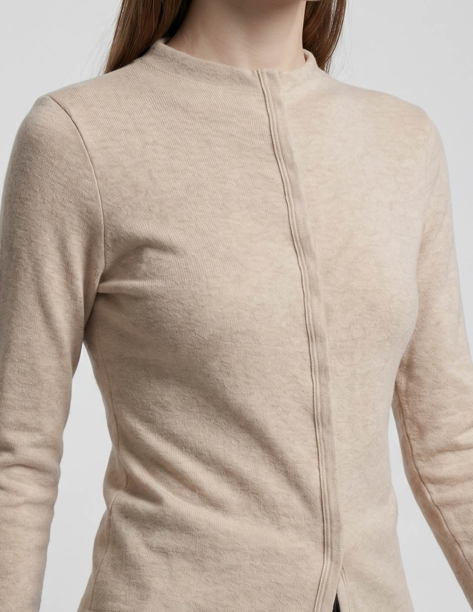 Suéter cuello redondo para mujer 2