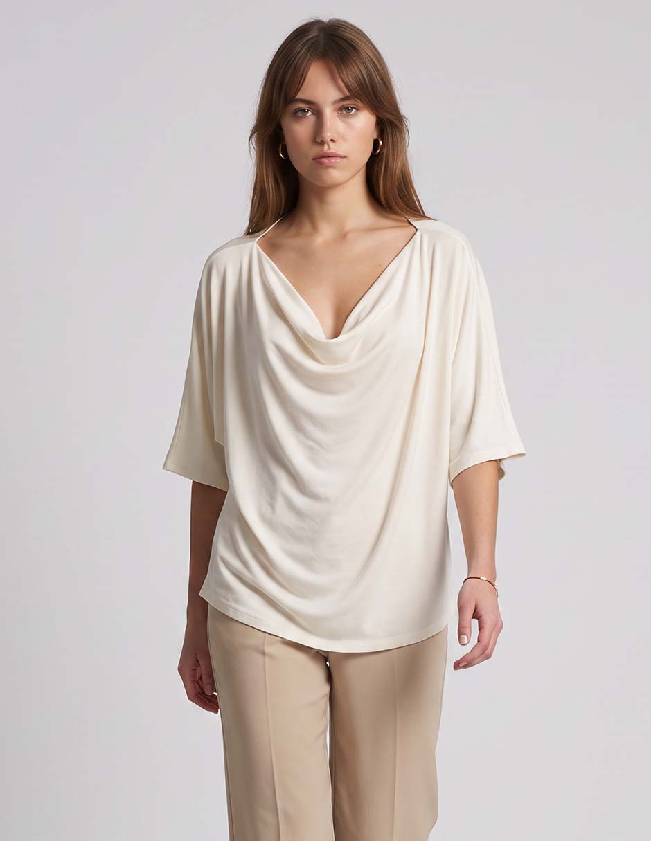 Blusa manga 3/4 para mujer Blusa manga 3/4 para mujer