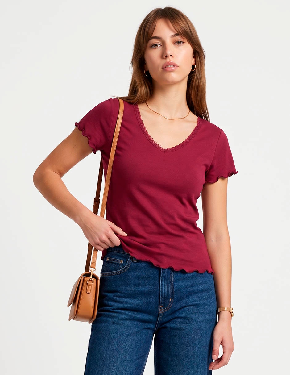 Blusa manga corta para mujer 1