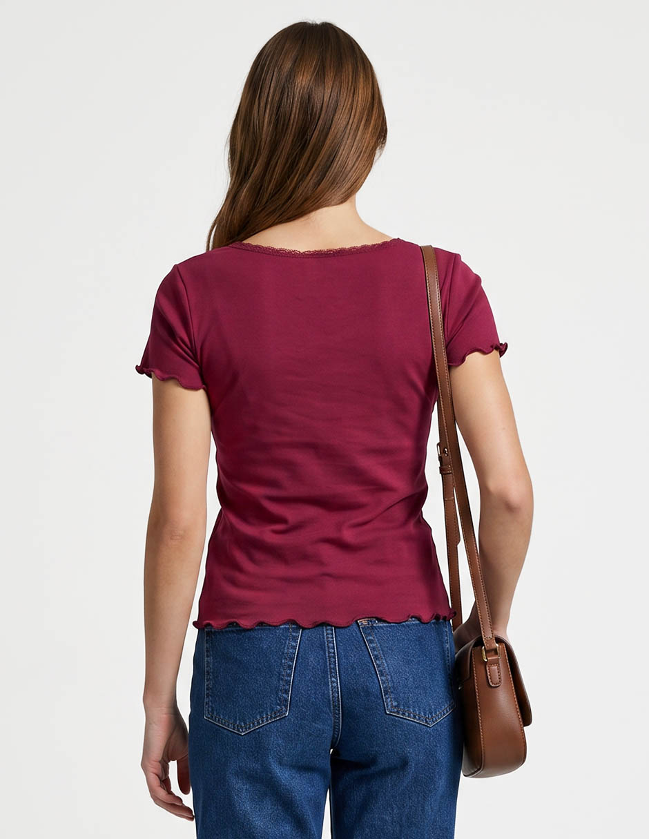 Blusa manga corta para mujer 2