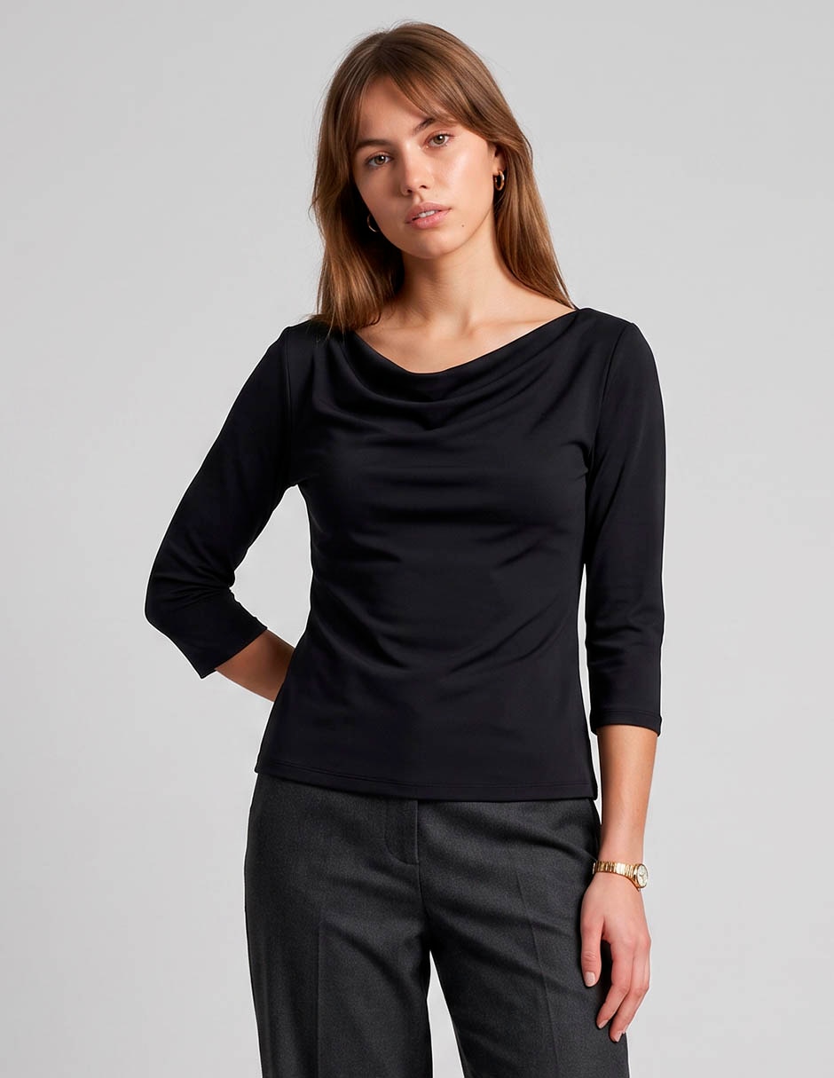 Blusa petite studio manga 3/4 para mujer