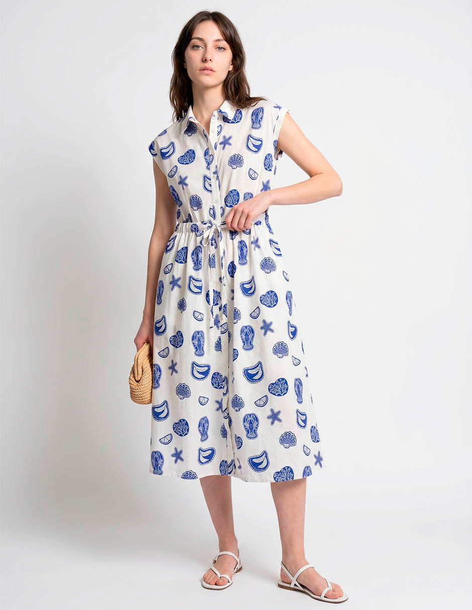 Vestido midi casual para mujer Vestido midi casual para mujer