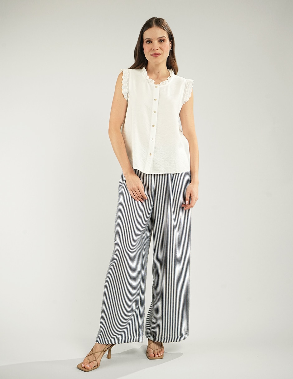 Blusa Parallel sin manga para mujer