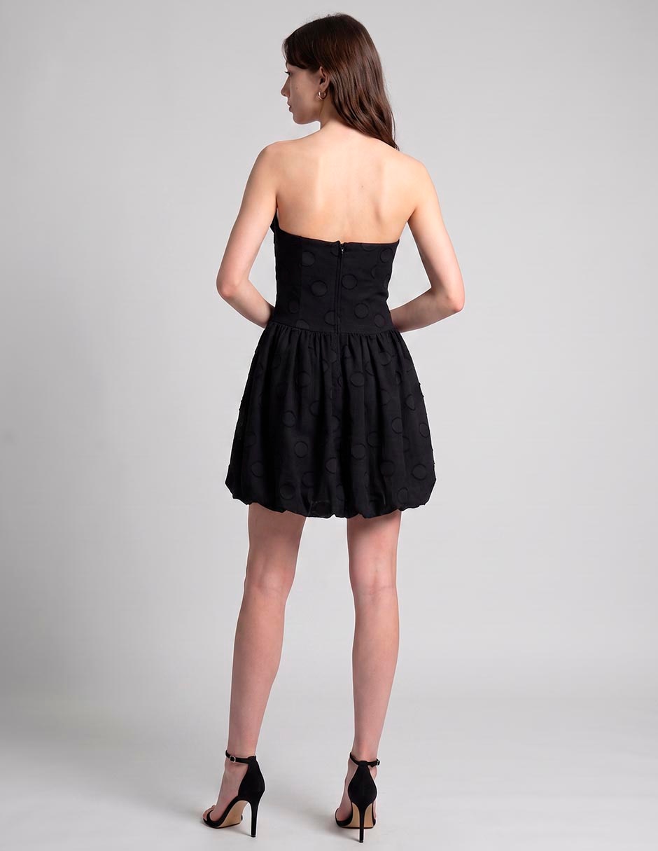 Corto casual polka fest para mujer 2