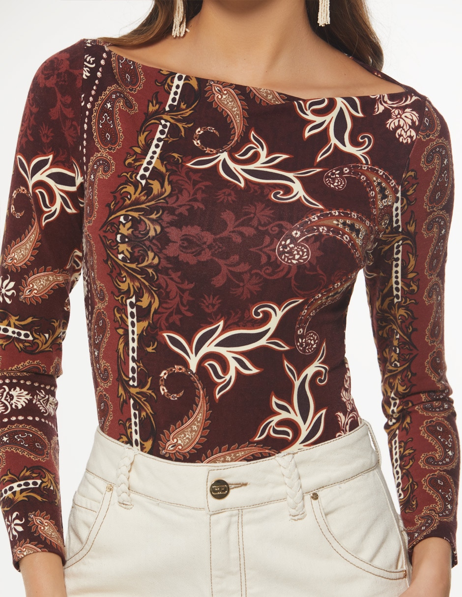 Body cuello ojal escote redondo para mujer 4