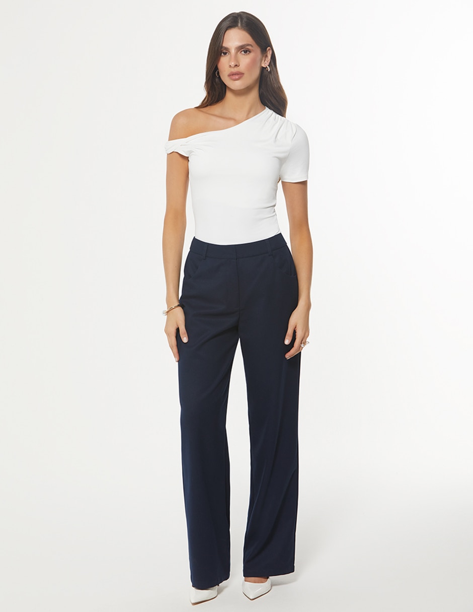 Pantalón de vestir studio f recto para mujer