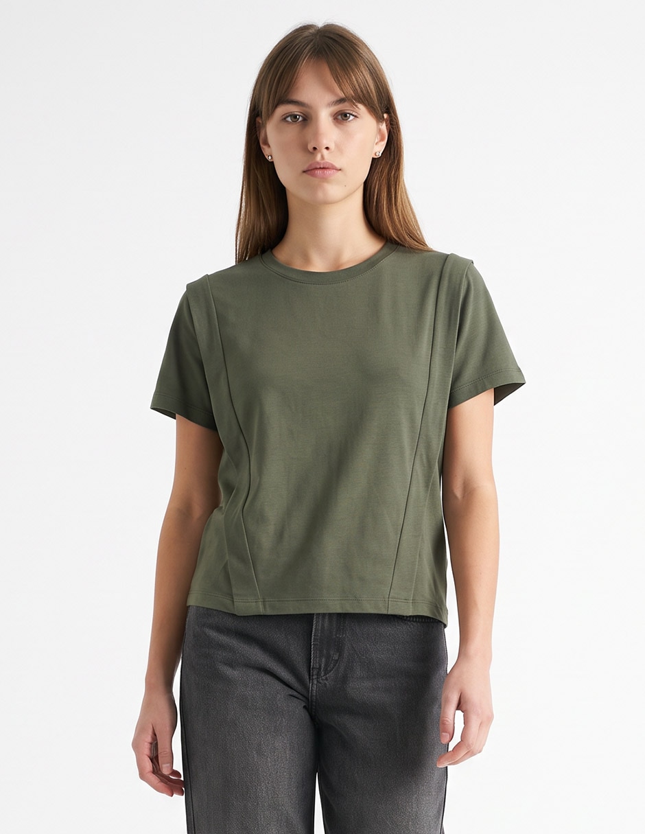 Playera manga corta para mujer
